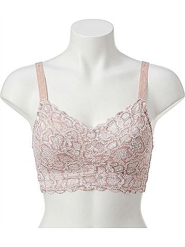 Cosabella Never Say Never Curvy Sweetie Soft Bra in Mandorla Snake (view 1)