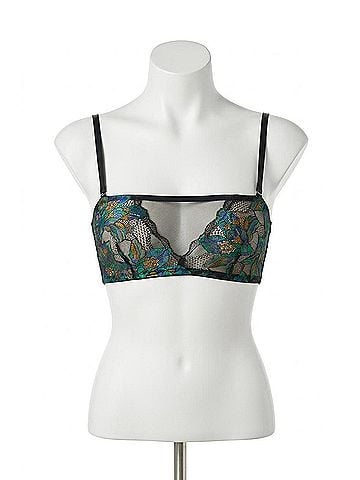 Cosabella Paradiso Bandeau Bra in Turchese/Black (view 1)