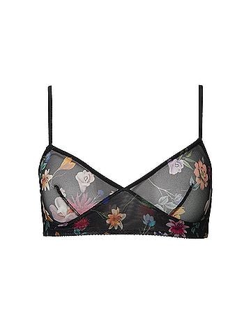ONLY HEARTS Sylvie Retro Bra in Black Floral (view 1)