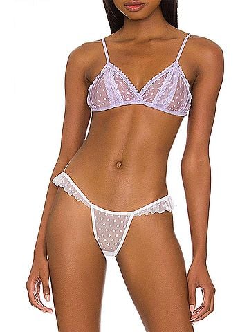 ONLY HEARTS Coucou Lola Bralette in Violet (view 2)