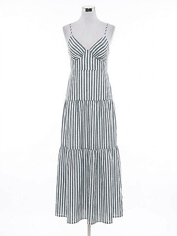 LUCCA Lilah Striped Dress in Navy (view 1)