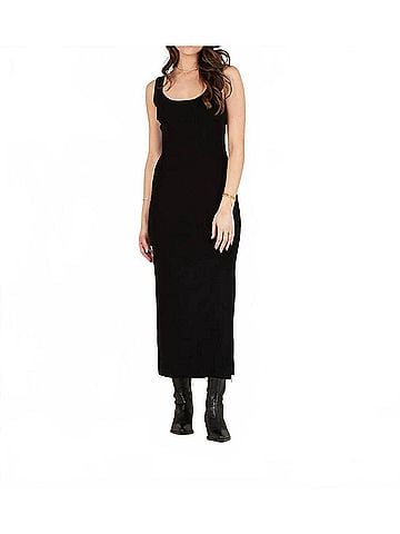 LUCCA Crawford Midi Dress in Black (view 2)