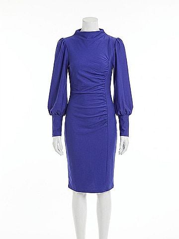 Gestuz Rifagz Puff Dress in Deep Blue (view 1)