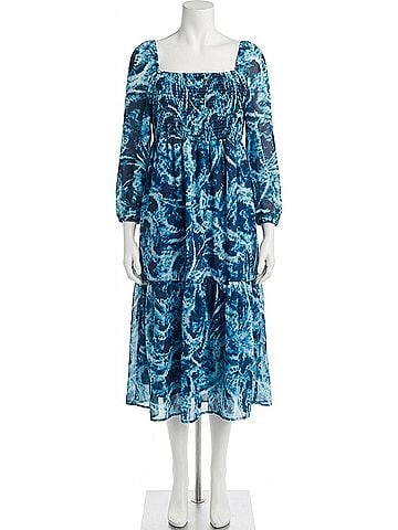 Nordstrom Tash And Sophie Smocked Bodice Dress in Blue (view 1)