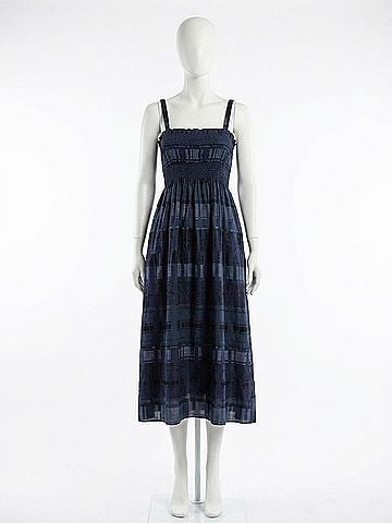Baum Und Pferdgarten Aprela Smocked Dress in Navy (view 2)