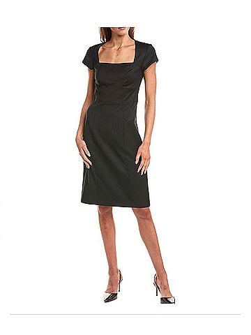 Reiss Haisley Tailored Dress in Black (view 2)