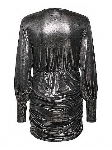 Gestuz Maddix Longsleeve Short Dress in Silver (view 2)