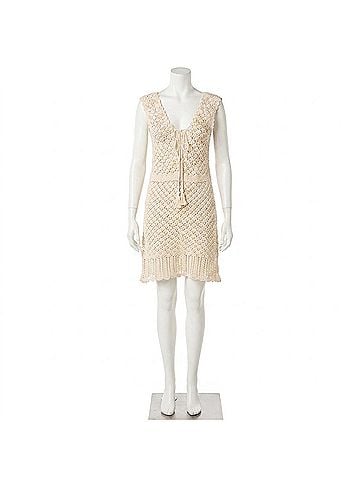 Helen Jon Valentina Crochet Dress in Ivory (view 1)