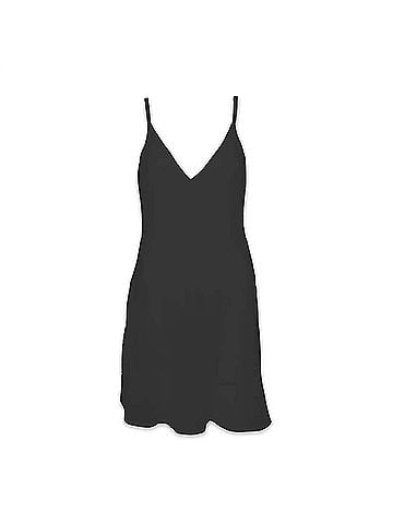 Helen Jon V-Neck Slip Dress in Black (view 1)