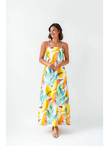 TCEC On Vacation Time Midi Dress in Multicolor (view 2)