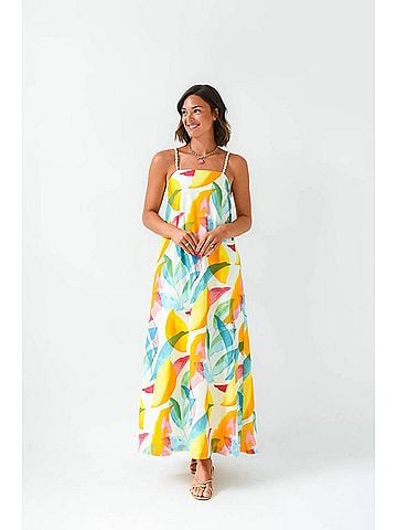 TCEC On Vacation Time Midi Dress in Multicolor (view 2)