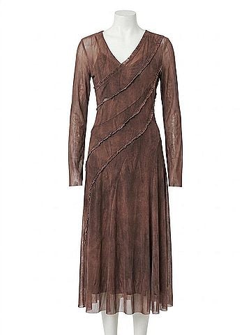 NU DENMARK Agna Dress in Brown Mix (view 1)