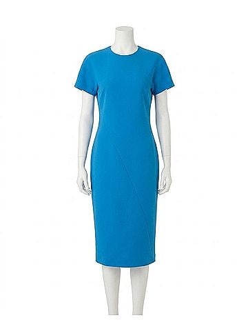 Victoria Beckham Spiral Seam Dress in Sky Blue (view 1)