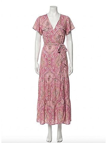 Melissa Odabash Barrie Paisley Blush Maxi Dress in Pink Paisley (view 1)