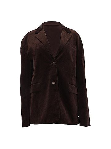 STAUD Staud Trek Corduroy Blazer in Brown Cotton (view 1)