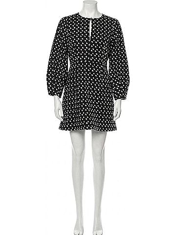 Baum Und Pferdgarten Afifa Dress in Black Jacquard Dot (view 1)