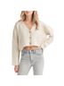 Lush Ivory Cropped Sweater Cardigan - photo 1