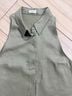 Aritzia Green Sleeveless Button-Down Shirt Size 10 - photo 6