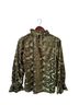 Hem & Thread 100% Polyester Floral Green Long Sleeve Blouse Size S - photo 2