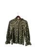 Hem & Thread 100% Polyester Floral Green Long Sleeve Blouse Size S - photo 1