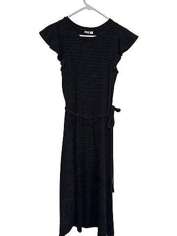 Gap Classic Black Stripe Maxi Dress Casual Dress (view 1)