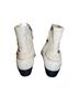 Zara 100% Suede White Tan Ankle Boots Size 11 - photo 2