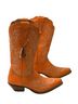 Dingo 100% Leather Orange Boots Size 8 - photo 1
