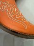 Dingo 100% Leather Orange Boots Size 8 - photo 14