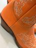 Dingo 100% Leather Orange Boots Size 8 - photo 5