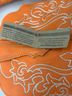 Dingo 100% Leather Orange Boots Size 8 - photo 8