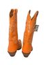 Dingo 100% Leather Orange Boots Size 8 - photo 2