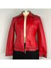 St. John 93% Gauze 5% Lycra 100% Gauze Red Blazer Size L - photo 5