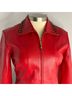 St. John 93% Gauze 5% Lycra 100% Gauze Red Blazer Size L - photo 15