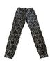 Alice + Olivia Floral Black White Leggings Size 6 - photo 1