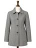 London Fog 60% Wool 30% Polyester 5% Viscose 5% Other 100% Polyester Gray Coat Size XL - photo 1