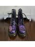 Dr. Martens Snake Print Purple Boots Size 6 - photo 4