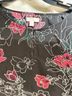 14th & Union 100% Polyester Floral Black Red Blouse Size 2X - photo 5