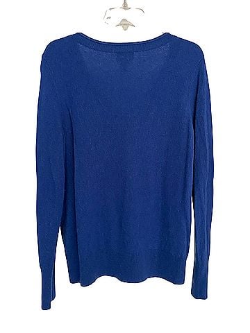Halogen V-Neck Cashmere Pullover Sweater (view 2)