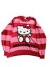 Hello Kitty Stripes Red Pink Pullover Sweater Size 2X - photo 1