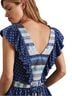 Anthropologie Print Blue White Sleeveless Blouse Size S - photo 2