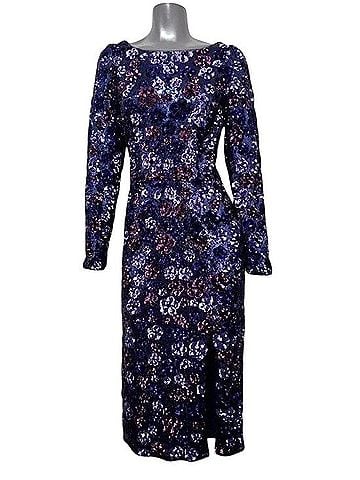 MARCHESA notte Floral Bouquets Sequin Cocktail Midi Dress Cocktail Dress (view 2)