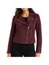 Old Navy Burgundy Faux Leather Jacket Size M - photo 1