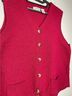Orvis 100% Shearling Red Vest Size L - photo 4