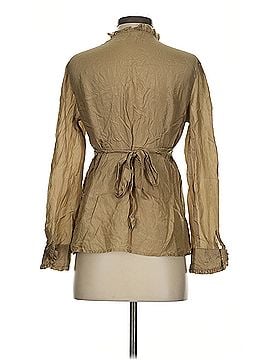 Mimi Maternity Mimi Maternity Long Sleeve Silk Top (view 2)