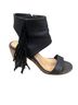 Very Volatile 100% Leather Black Heels Size 7 - photo 2