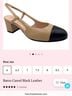 French Sole 100% Leather Color Block Black Tan Heels Size 7 1/2 - photo 10