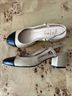 French Sole 100% Leather Color Block Black Tan Heels Size 7 1/2 - photo 12