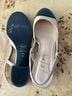 French Sole 100% Leather Color Block Black Tan Heels Size 7 1/2 - photo 3