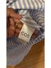 Cos 100% Cotton Stripes Blue White Button-Down Shirt Size 2 - photo 4