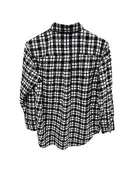 Madewell Oversize Flannel Button Down Shirt Long Sleeve T-Shirt (view 2)
